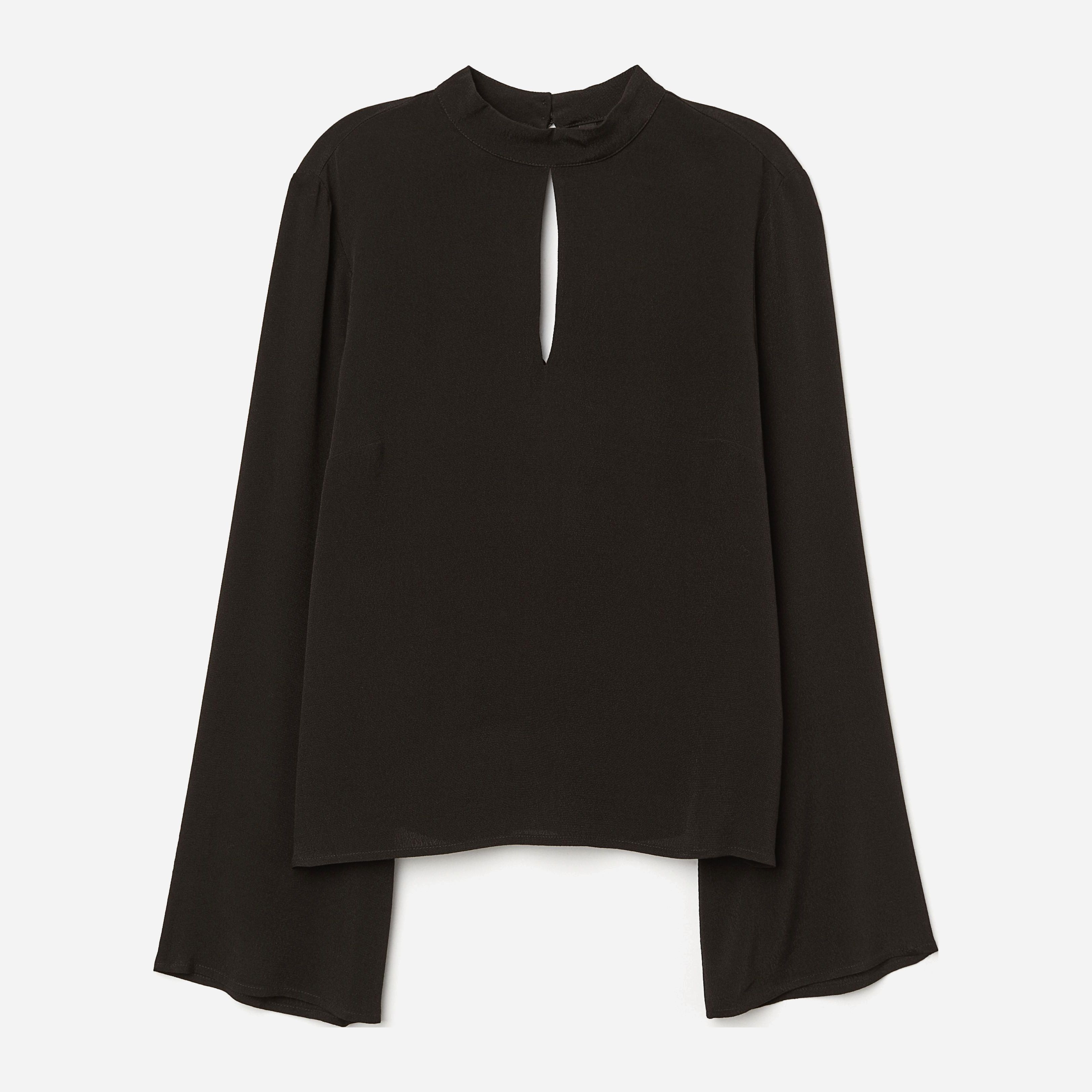 

Блузка H&M XAZ143422NQOZ  Черная, Блузка H&M XAZ143422NQOZ 40 Черная