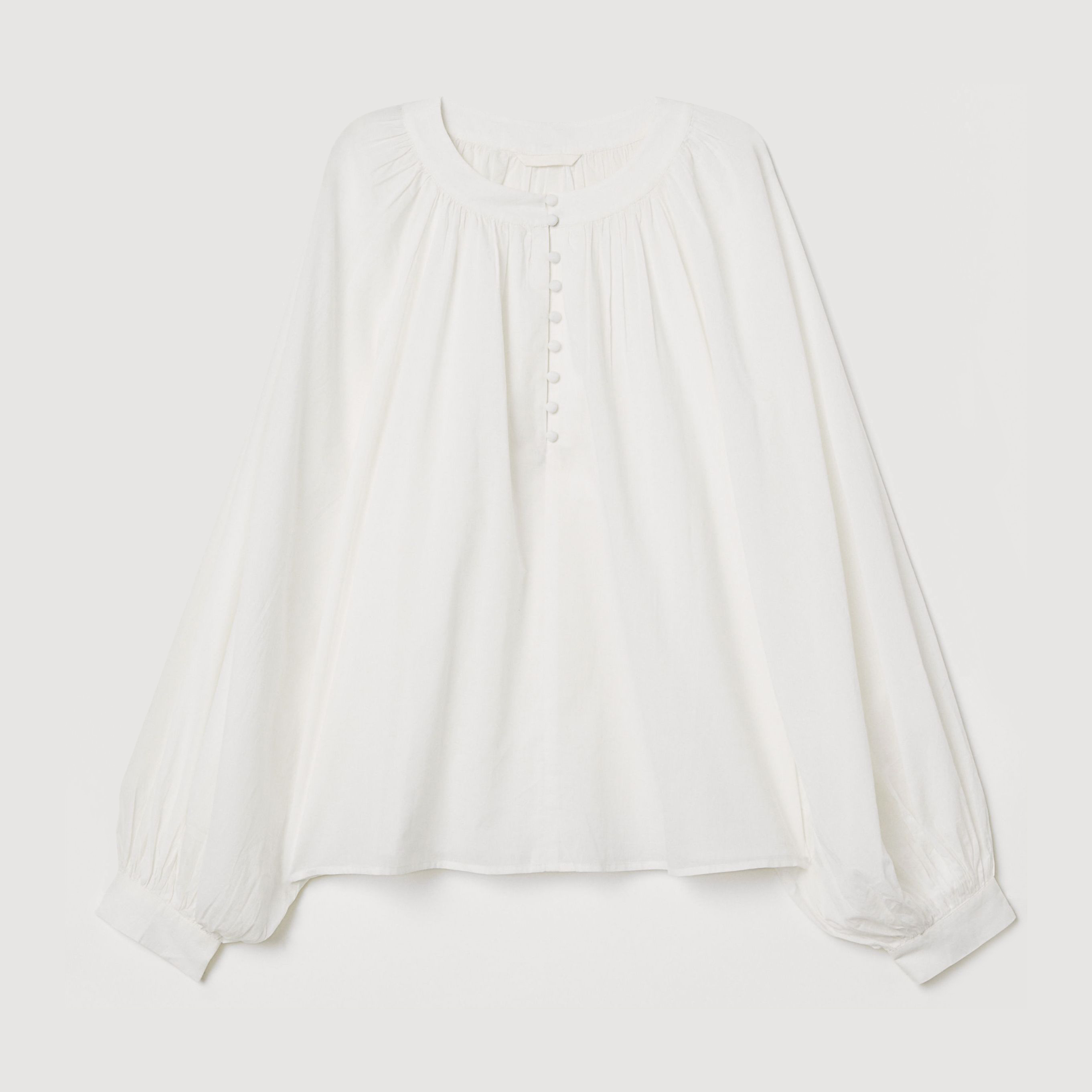 

Блузка H&M XAZ144633FAQV  Белая, Блузка H&M XAZ144633FAQV 42 Белая