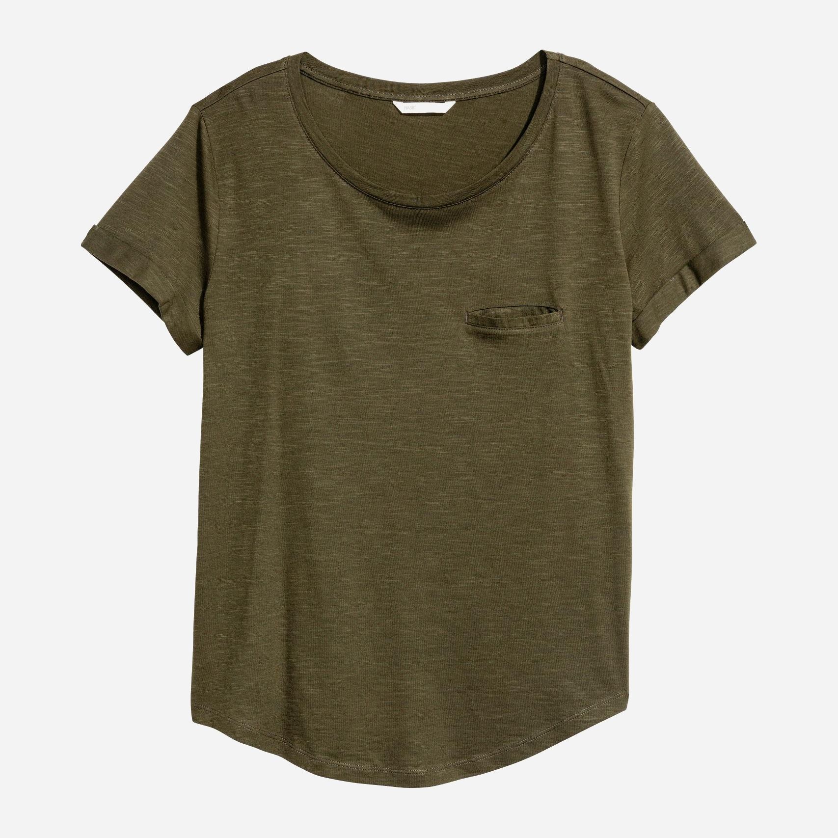

Футболка H&M XAZ148050TEKL S Болотная