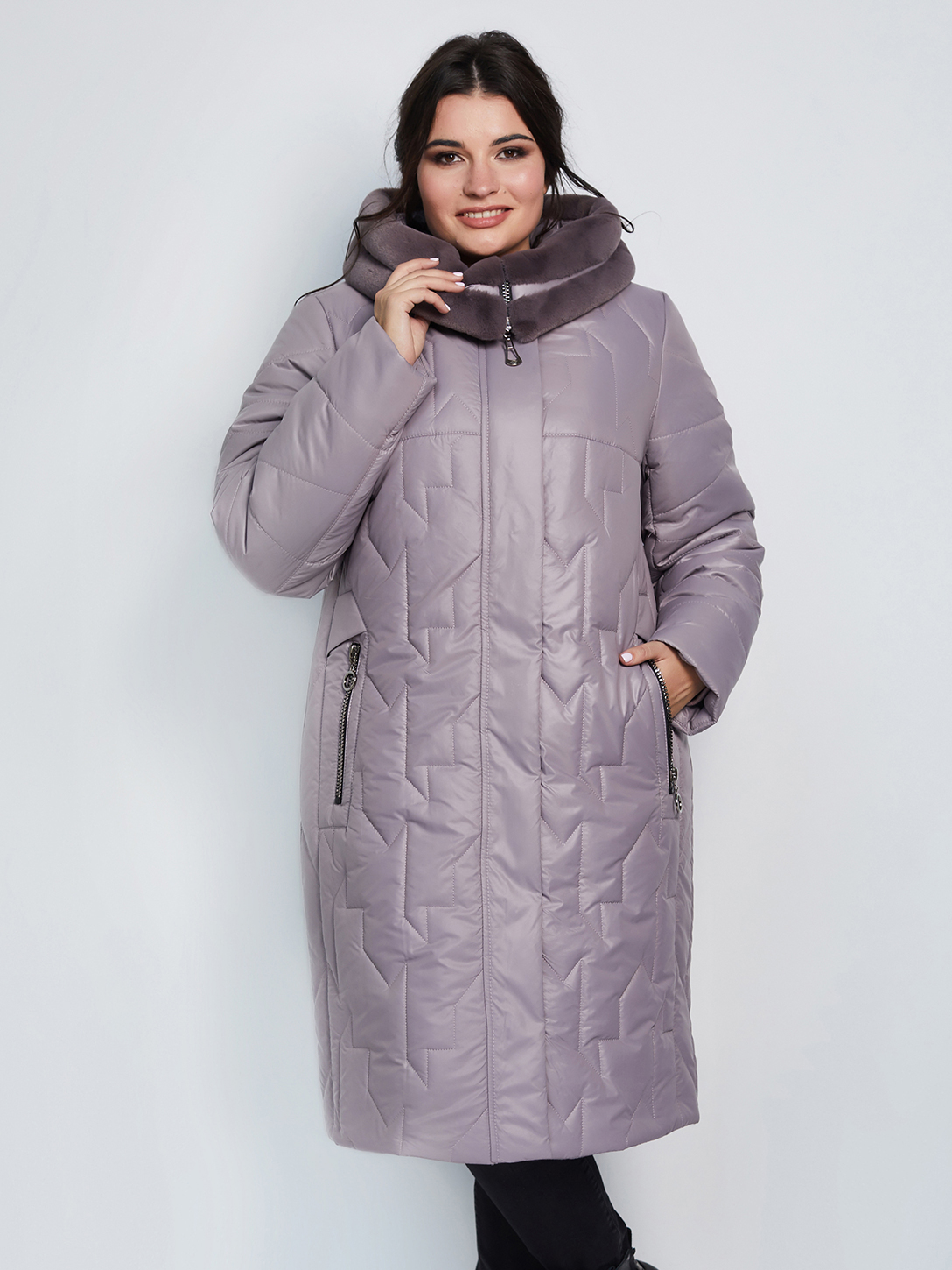 

Куртка All Posa 100957 52 Дымчатая роза