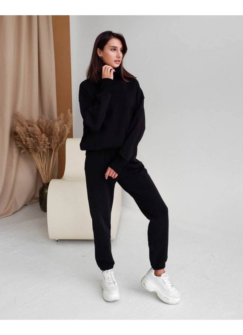 

Костюм демисезонный из плотного трикотажа с манжетом Bala Modern Boutique черный,  СК6055, Костюм демисезонный из плотного трикотажа с манжетом Bala Modern Boutique черный, S СК6055