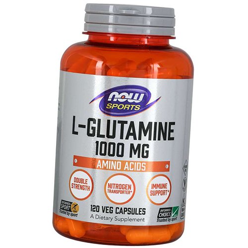 

Глютамин, L-Glutamine Double Strength 1000, Now Foods 120вегкапс (32128003)