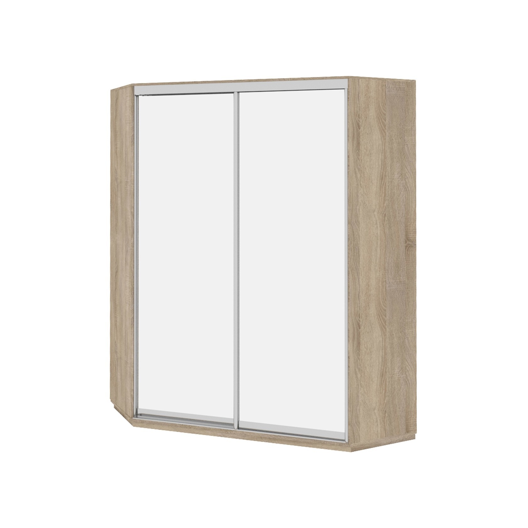

Шкаф-купе Виват Ву 1300 — 2 двери (ДОМ) Зеркало-Дуб сонома 130x130x240