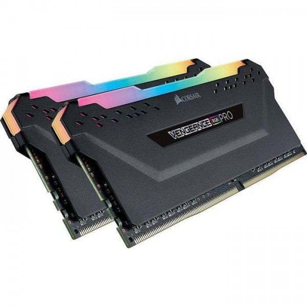 

Модуль памяти CORSAIR VENGEANCE 64GB (2x32GB) DDR4 DRAM 3200MHz C16 MEMORY KIT BLACK (CMW64GX4M2E3200C16) (F00255243)