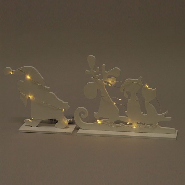 

Декорация новогодняя деревянная с LED подсветкой Flora 31001 (NAT07348)