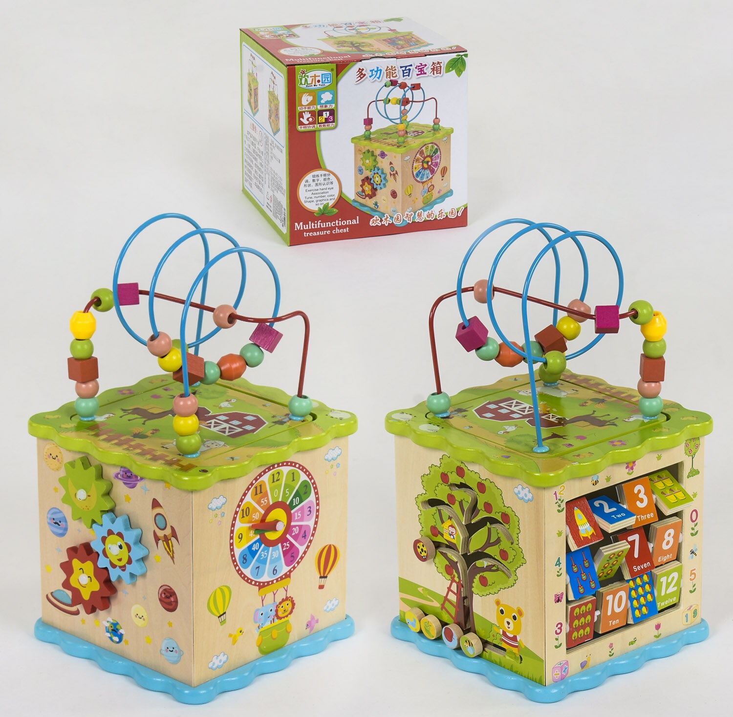 

Деревянная логическая игра развивающий куб C 39187