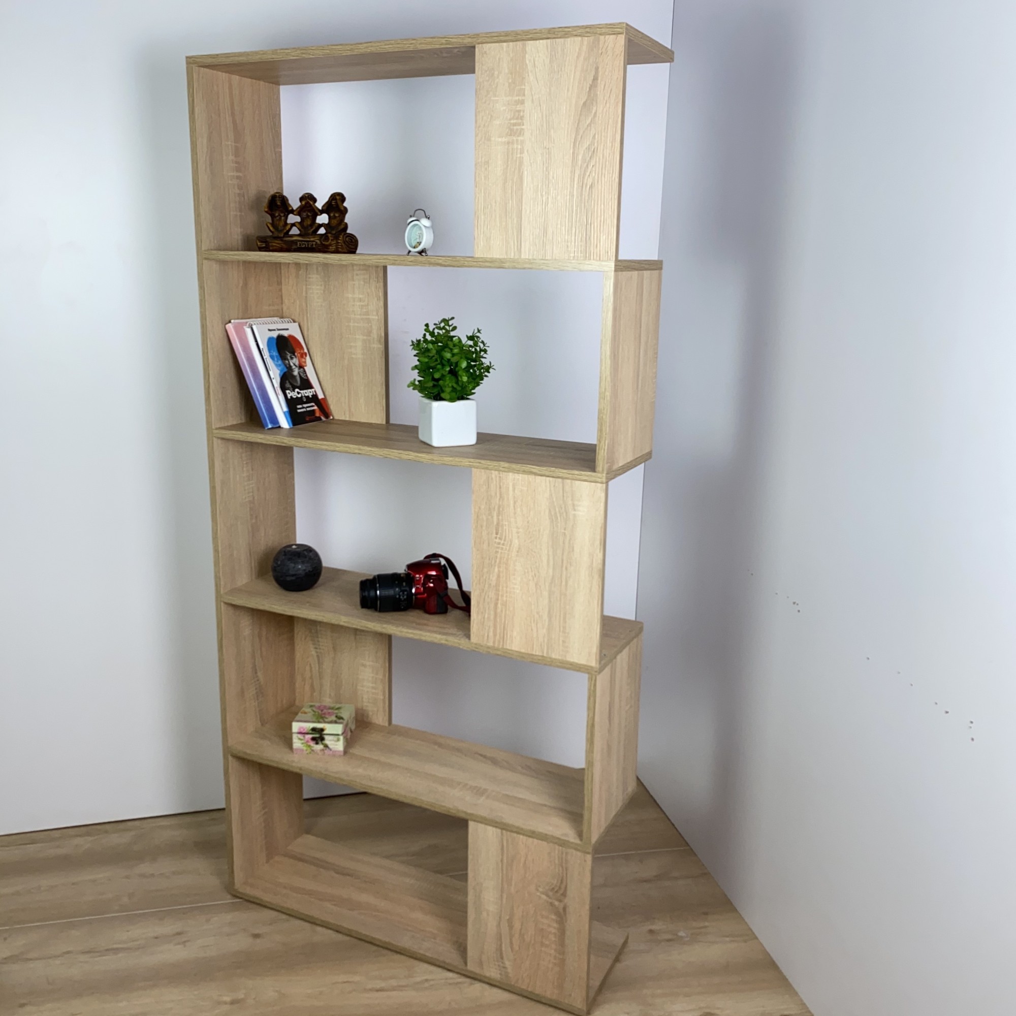 

Стеллаж Дуб сонома прямой 1640*800*240 мм