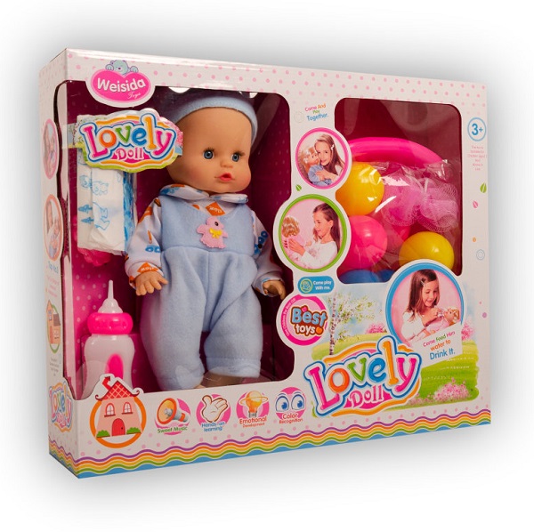 

Кукла-пупс G-Toys 1686395 с набором аксессуаров размер 42,5х10х36 см (1686395)