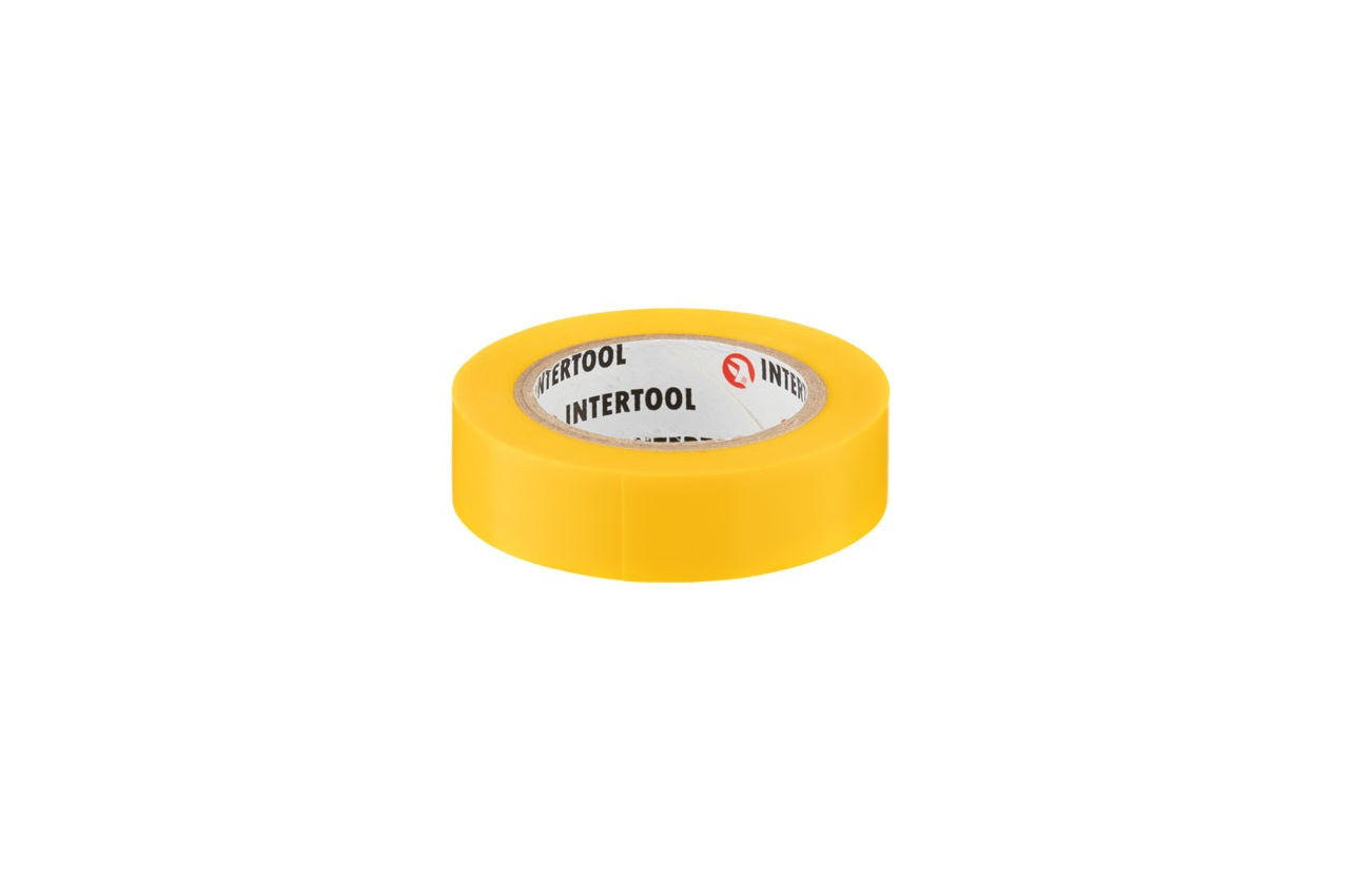 

Лента изоляционная Intertool - 20 м x 17 x 0,15 мм желтая (000072949)
