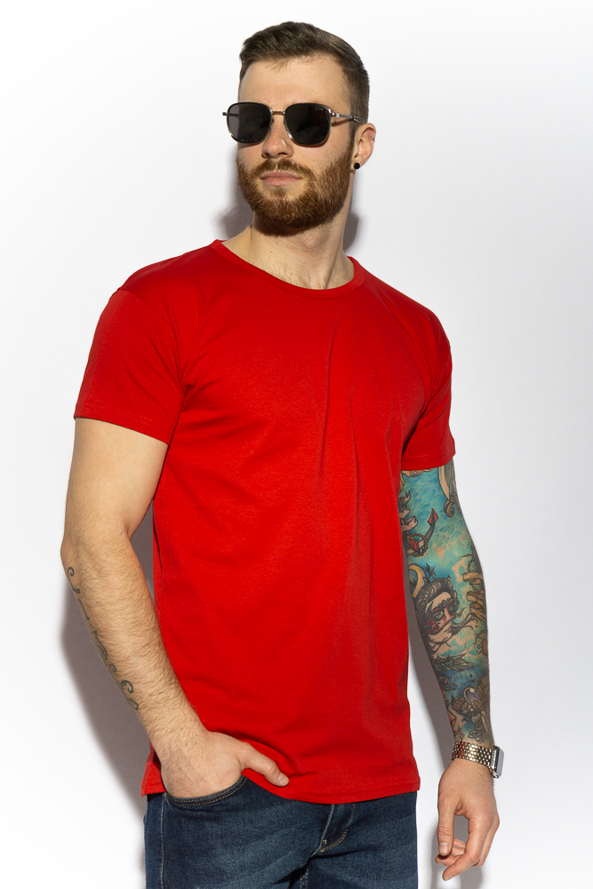 

Футболка мужская однотонная 85F380 (Красный) ToS  Размер цвет Красный, Футболка мужская однотонная 85F380 (Красный) ToS M Размер цвет Красный