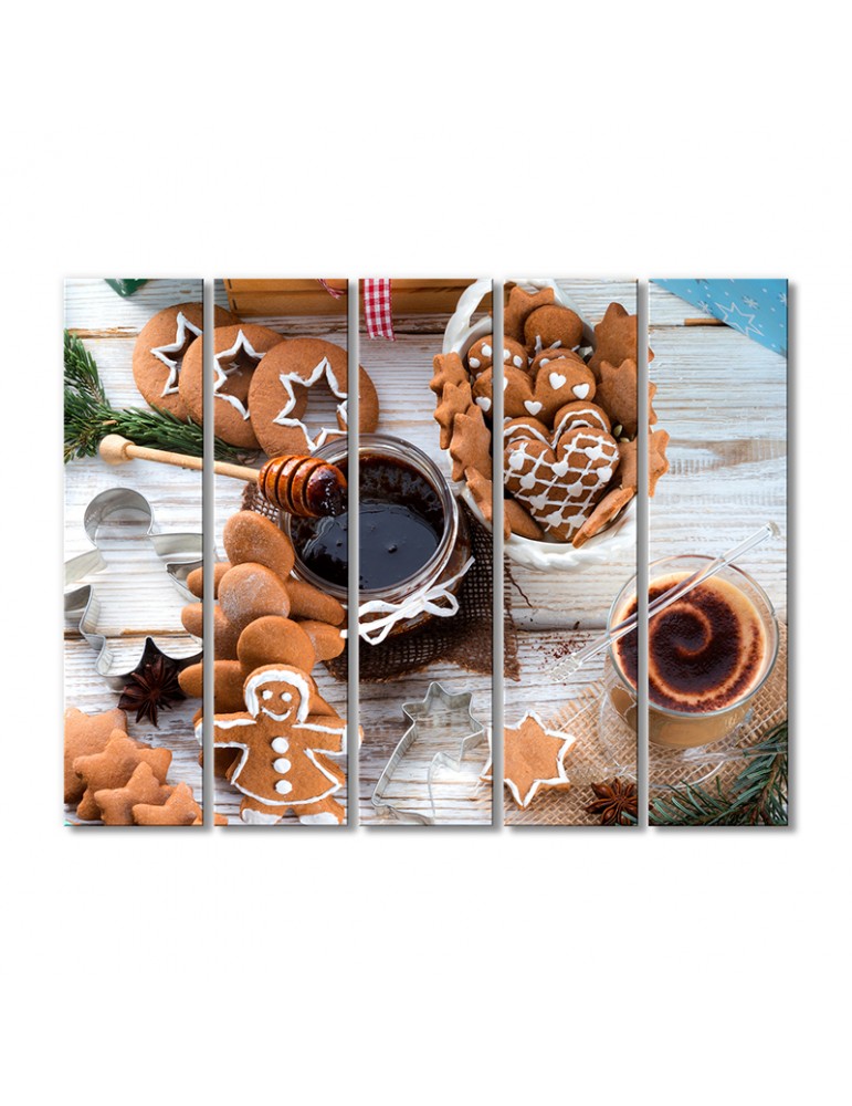 

Модульная картина Artel «Рождественский завтрак» 5 модулей 90x135 см