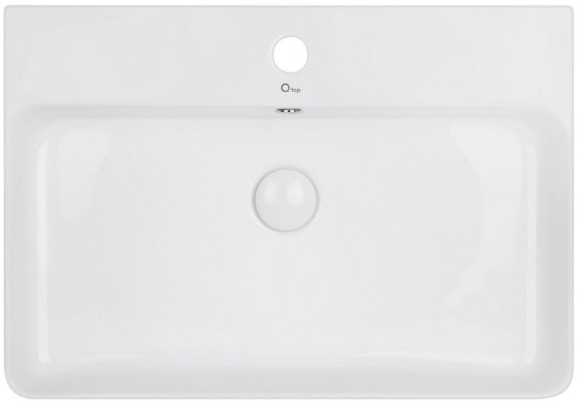 

Раковина QTAP Nando QT1211K404W с донным клапаном