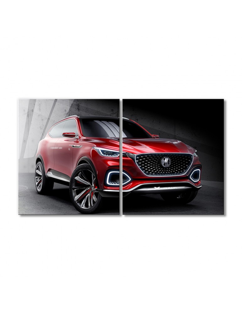 

Модульная картина Artel «Спортивный кроссовер X-Motion авто красный» 2 модуля 90x135 см