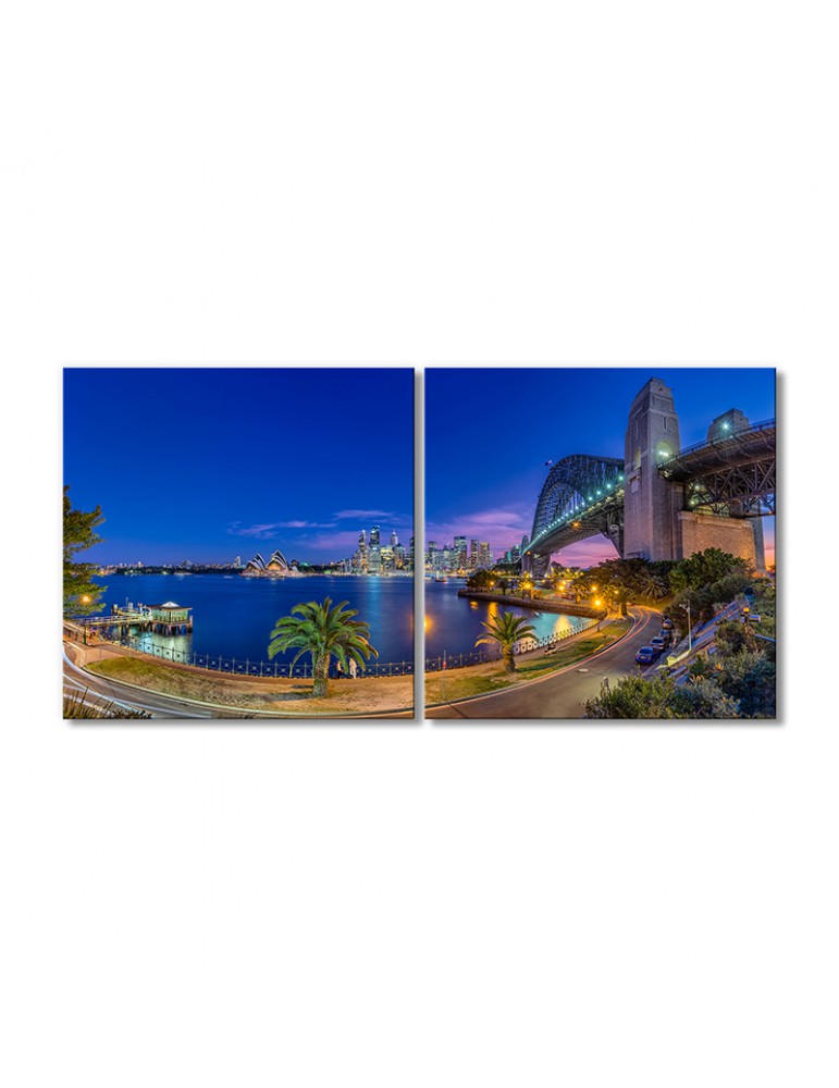 

Модульная картина Artel «Сидней вечерний мегаполис» 2 модуля 70x105 см