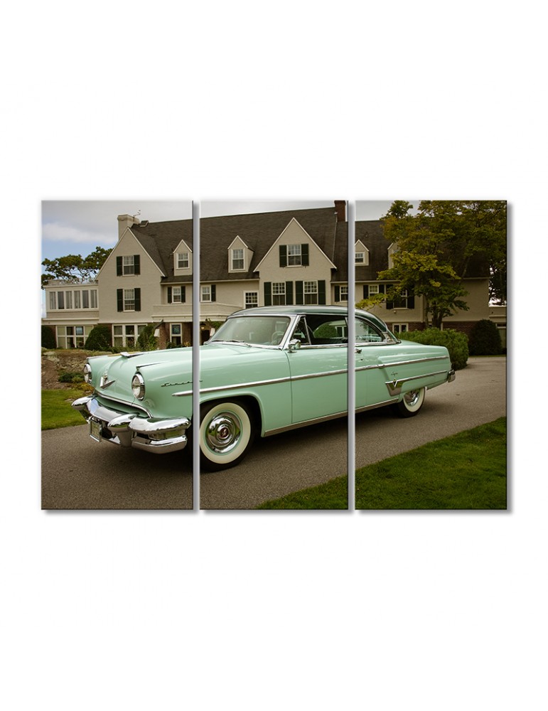 

Модульная картина Artel «Светло-зеленый автомобиль 1954 Линкольн Капри Хардтоп-купе» 3 модуля 90x135 см