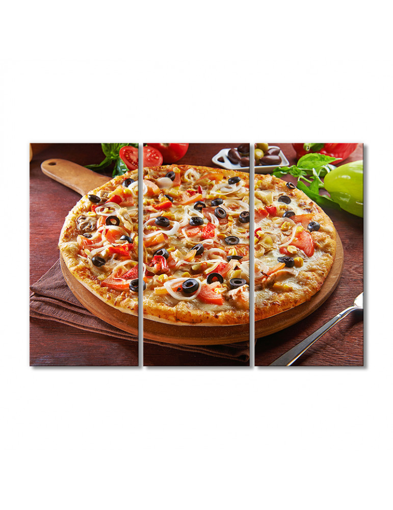 

Модульная картина Artel «Сельская пицца» 3 модуля 60x90 см