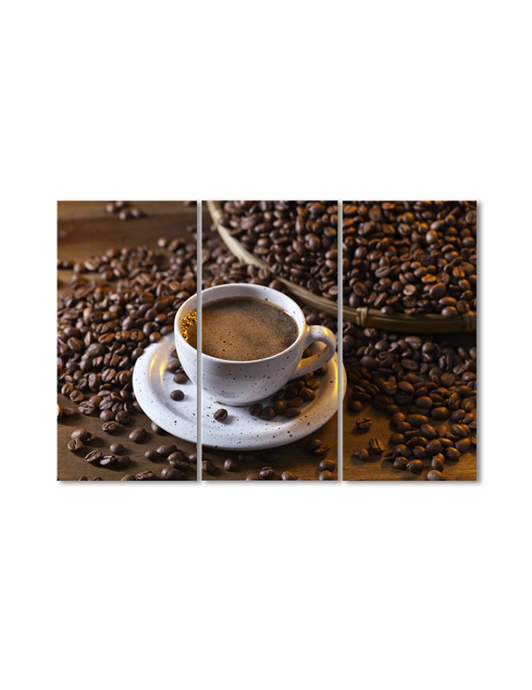 

Модульная картина Artel «Сначала было кофе» 3 модуля 60x90 см