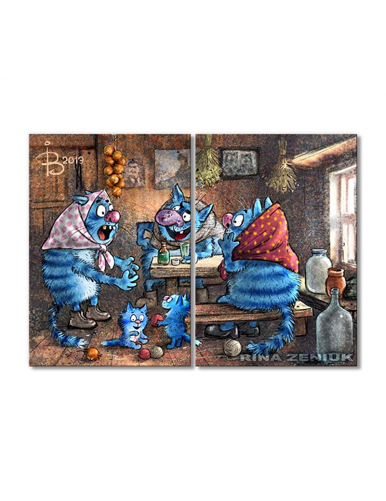 

Модульная картина Artel «Сплетни» 2 модуля 90x135 см