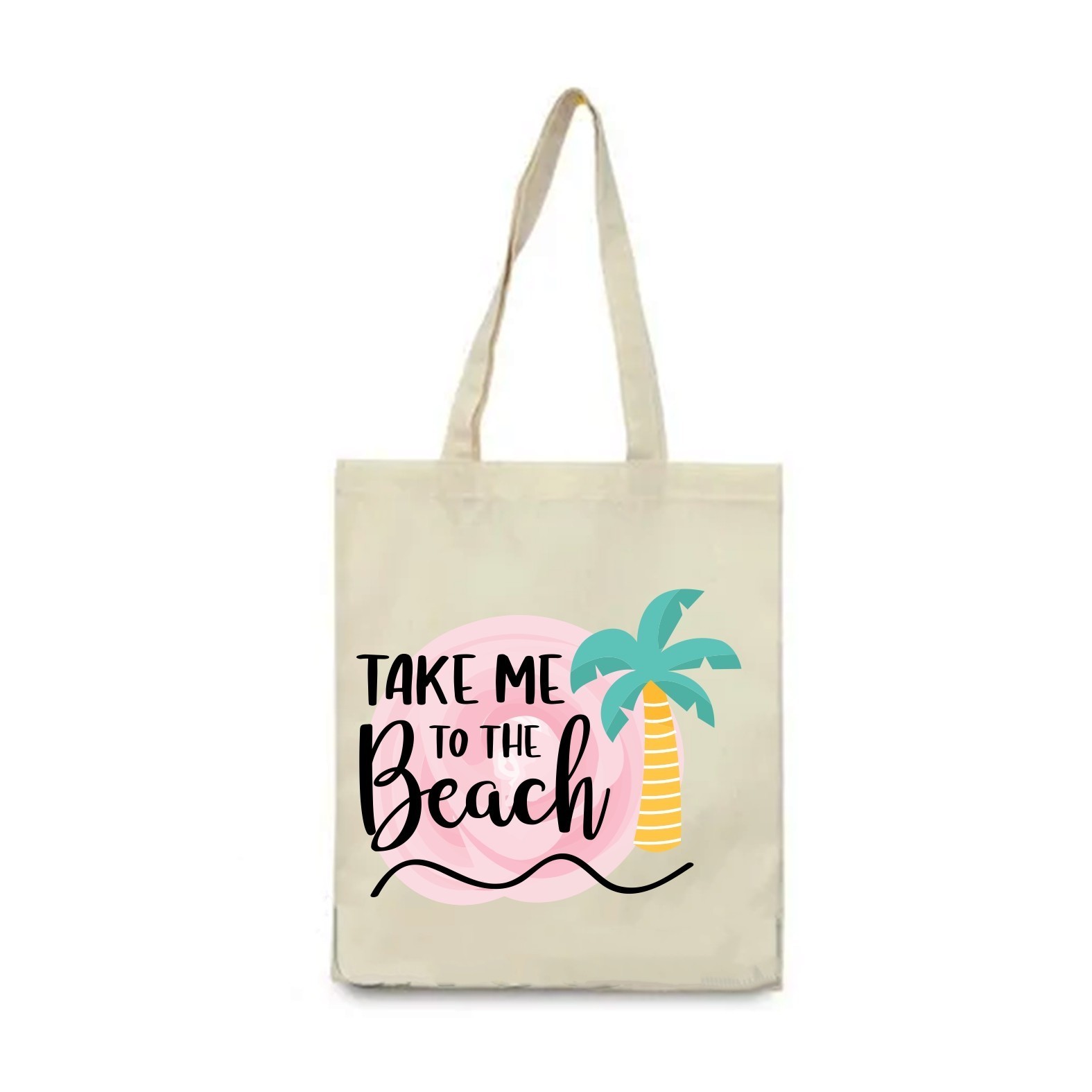 

Екосумка Vivay з принтом Take me to the beach 38x42 см Бежева (6194)
