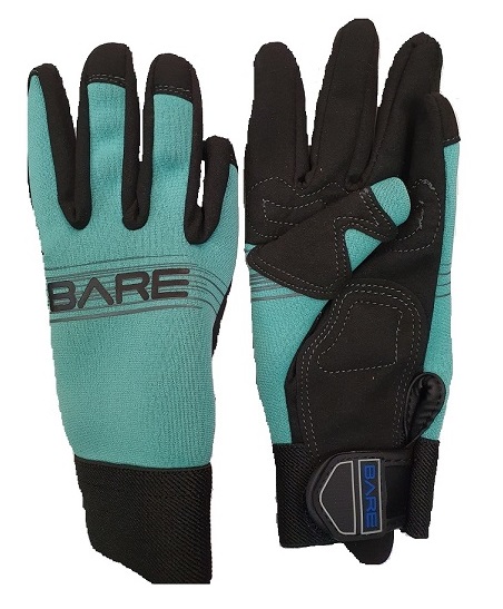 

Перчатки Bare Tropic Pro Glove 2мм аквамарин Черно-аквамариновый XXS