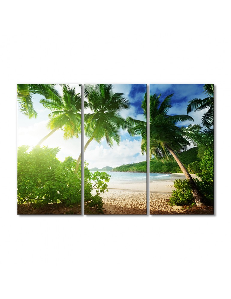 

Модульная картина Artel «Тропический рай сквозь пальмы» 3 модуля 60x90 см