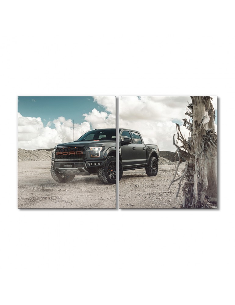 

Модульная картина Artel «Тюнинг Форд F-150 Раптор 2018» 2 модуля 90x135 см