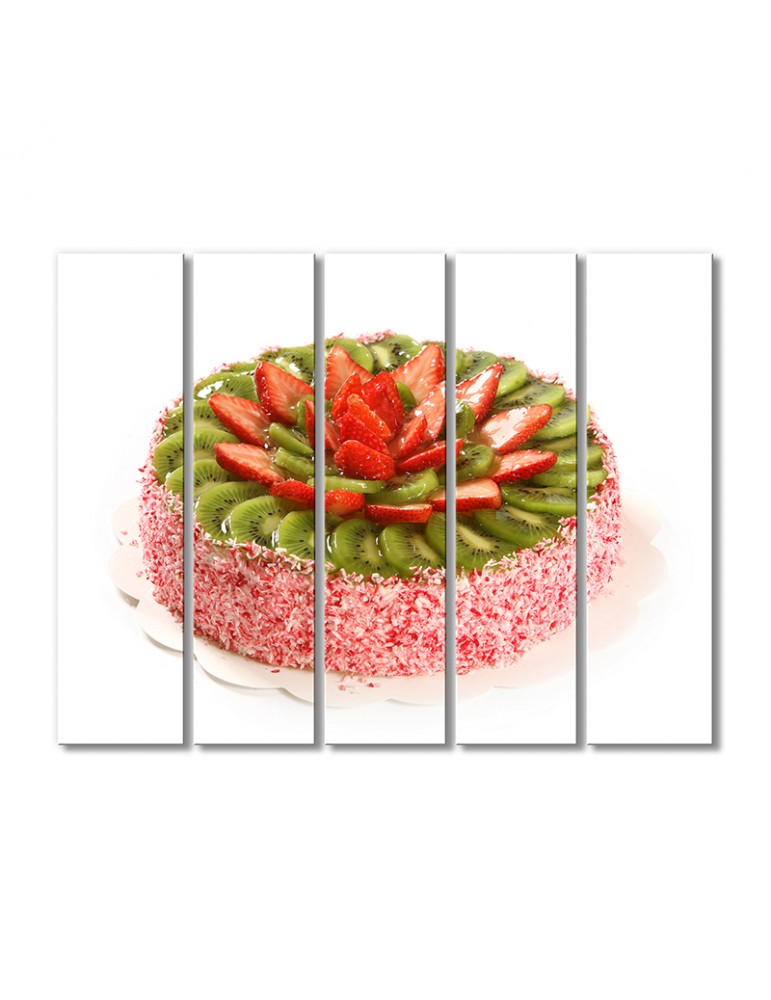 

Модульная картина Artel «Торт клубника с киви» 5 модулей 90x135 см