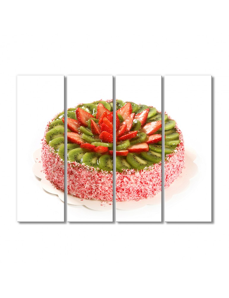 

Модульная картина Artel «Торт клубника с киви» 4 модуля 90x135 см