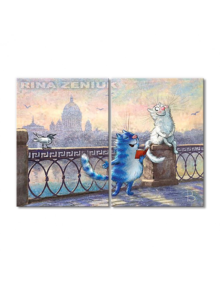 

Модульная картина Artel «Чтение стихов» 2 модуля 80x120 см