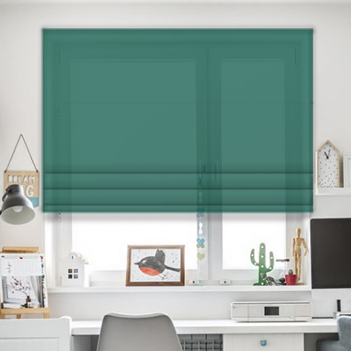 

Римские шторы JQ Зелёный 210х170, Верёвочный