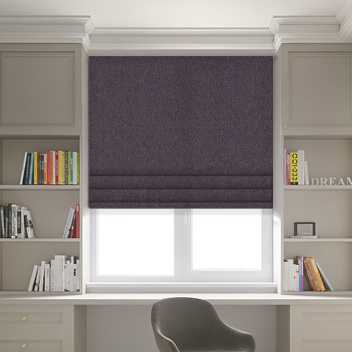 

Римские шторы JQ Блэкаут Баклажан 210х170, Верёвочный