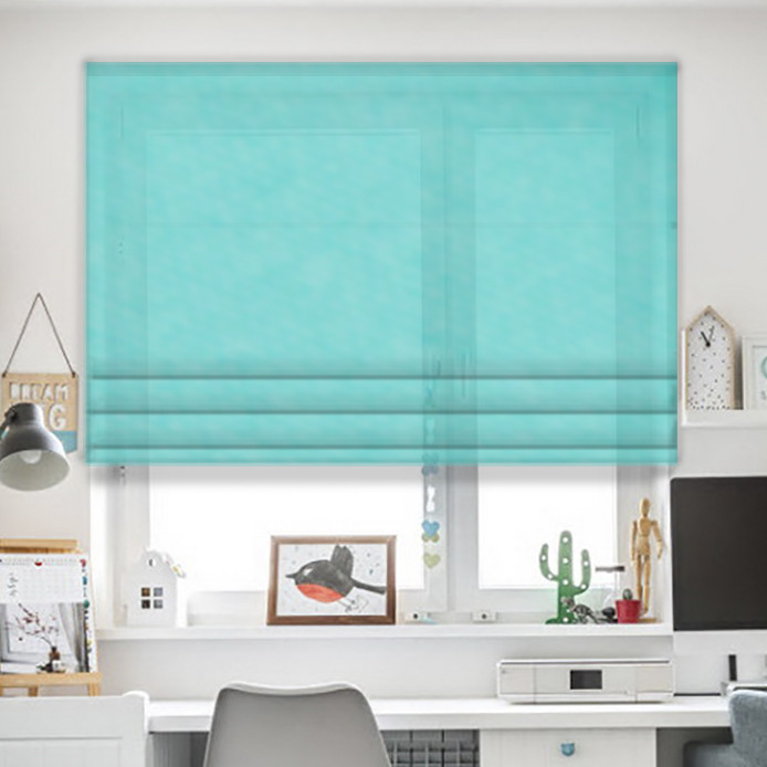 

Римские шторы JQ Лазурь 130х170, Роторно-цепочный