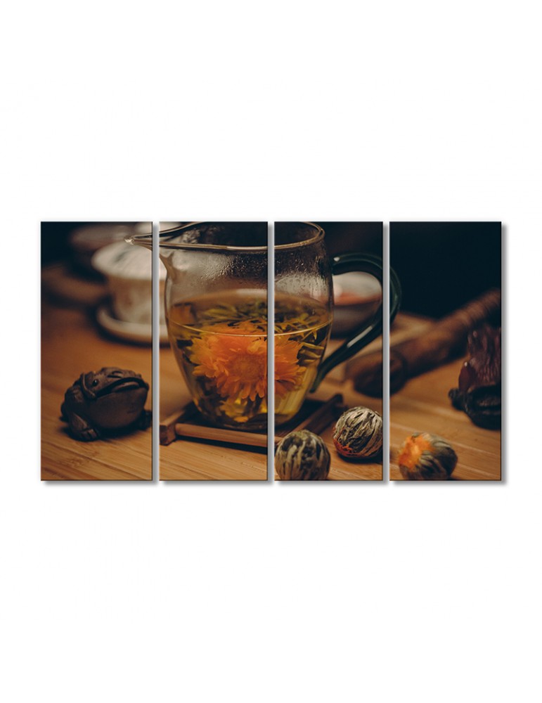 

Модульная картина Artel «Цветущий цветок зеленого чая» 4 модуля 90x135 см