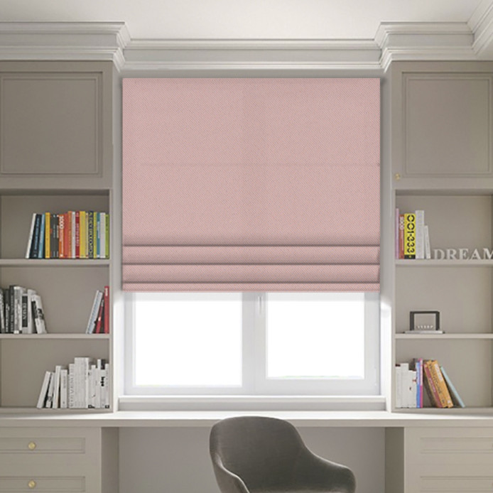 

Римские шторы JQ Блэкаут Дымная роза 210х170, Верёвочный