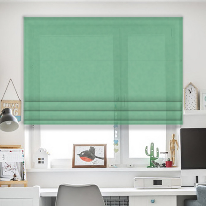 

Римские шторы JQ Изумруд 140х170, Роторно-цепочный