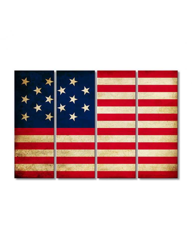 

Модульная картина Artel «Флаг США в период 1795-1818 гг.» 4 модуля 80x120 см