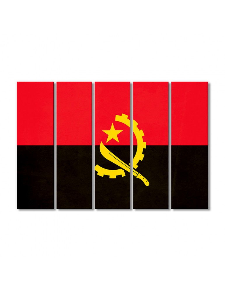 

Модульная картина Artel «Флаг Анголы (Республики Ангола)» 5 модулей 120x180 см