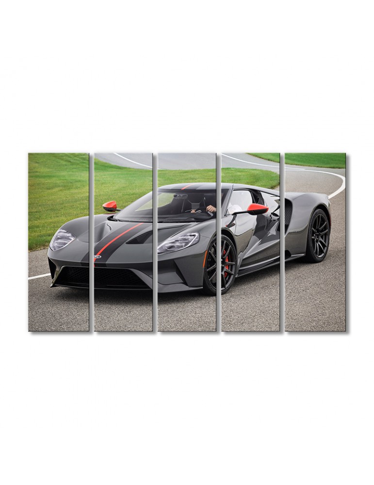 

Модульная картина Artel «Форд GT авто 2019 года» 5 модулей 90x135 см