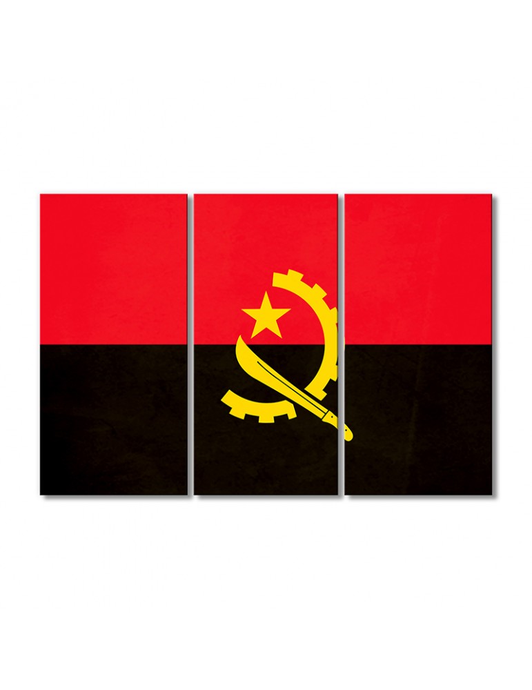 

Модульная картина Artel «Флаг Анголы (Республики Ангола)» 3 модуля 80x120 см