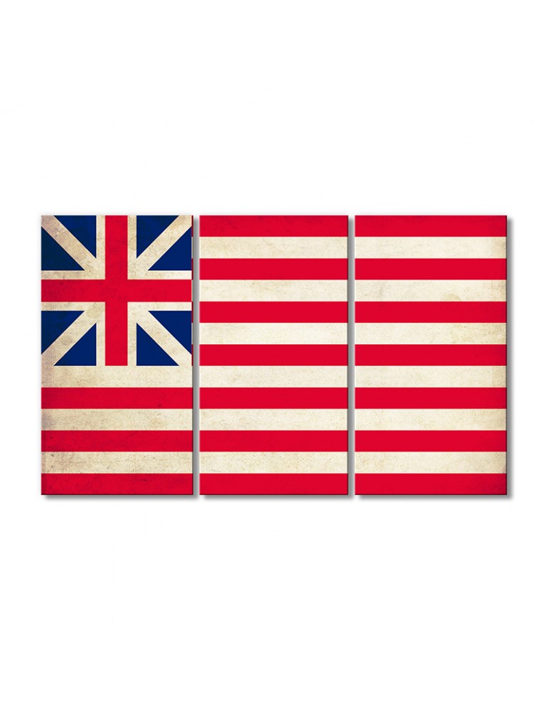 

Модульная картина Artel «Флаг США в период 1776-1777 гг.» 3 модуля 80x120 см