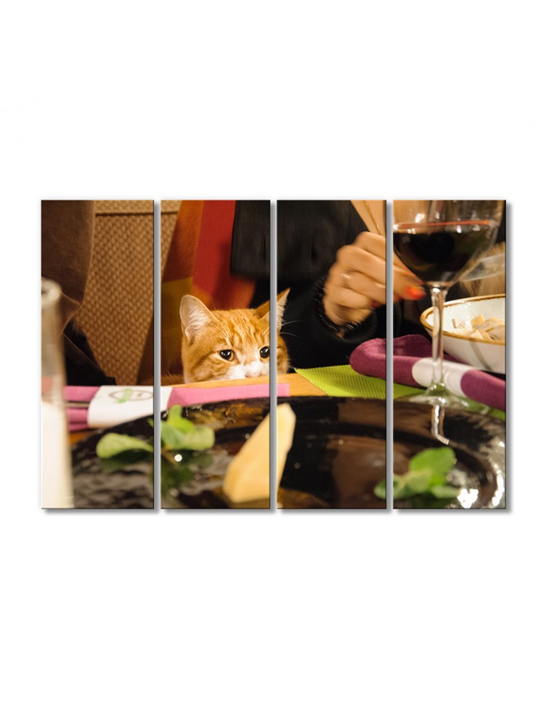 

Модульная картина Artel «Хитрый рыжий кот» 4 модуля 80x120 см