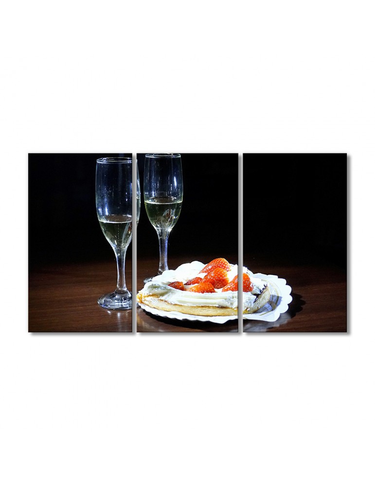 картина Artel «Штрудель с шампанским» 3 модуля 90x135 см .