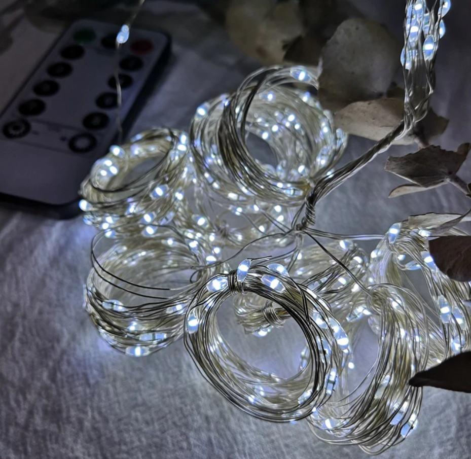 

Гирлянда-занавеска USB с пультом димером 3*2 м White ,Belove