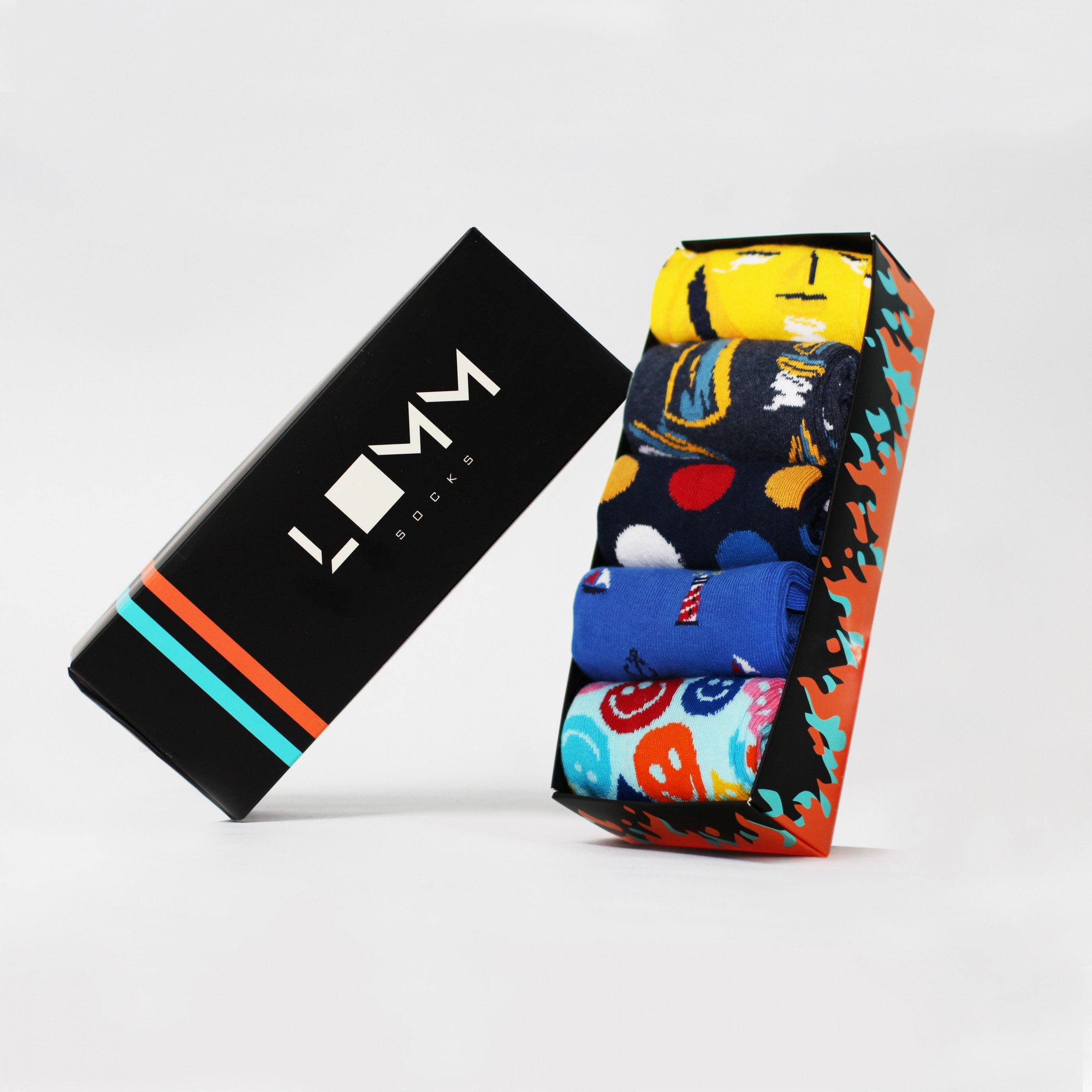 

Подарочный набор носков Assorted Box - разноцветные, Подарочный набор носков Assorted Box 36-44 разноцветные