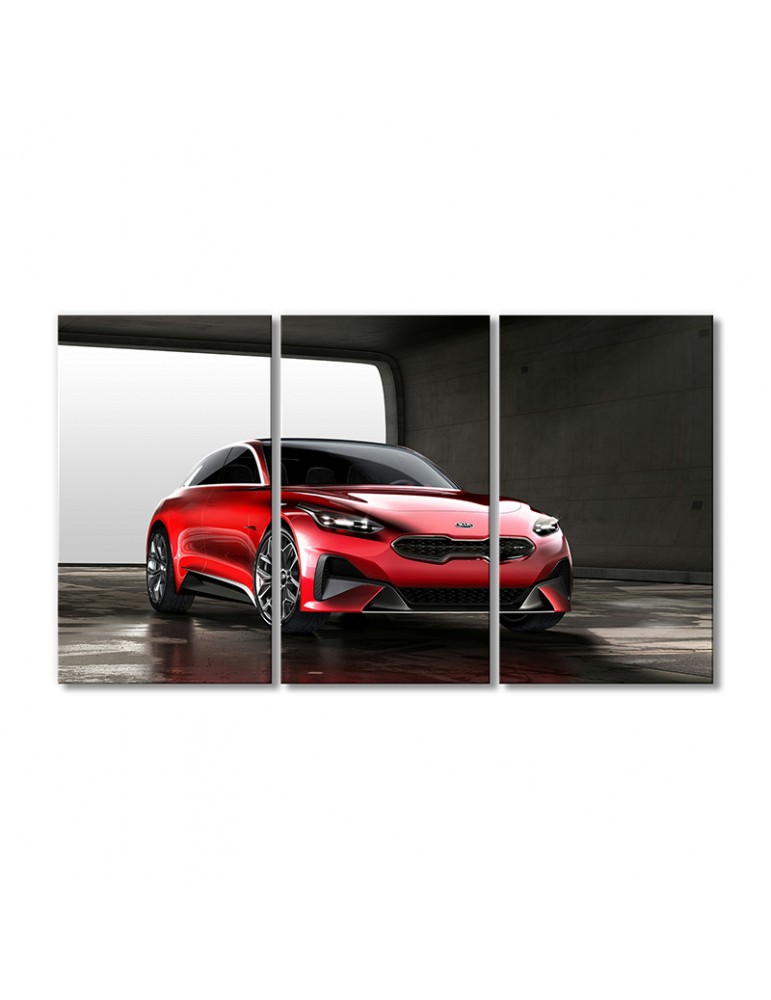 

Модульная картина Artel «KIA купе новый» 3 модуля 70x105 см