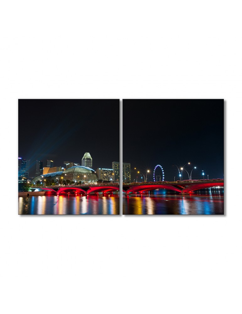 

Модульная картина Artel «Эспланада театр в Сингапуре» 2 модуля 70x105 см