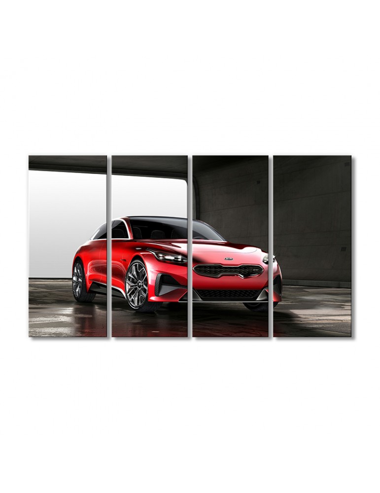 

Модульная картина Artel «KIA купе новый» 4 модуля 80x120 см