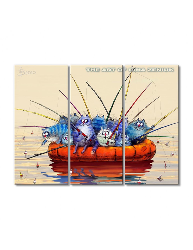 

Модульная картина Artel «Утренняя рыбалка» 3 модуля 80x120 см