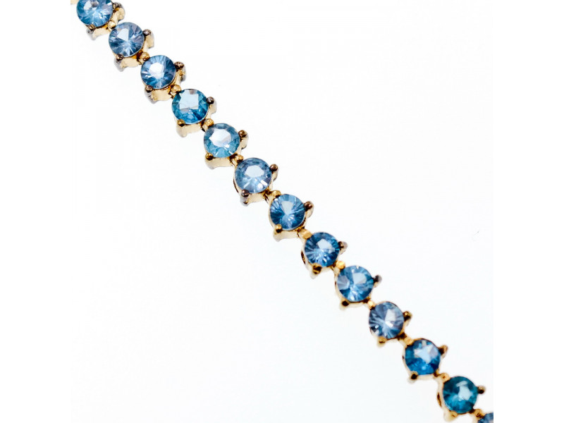 

Серебряный браслет в позолоте с топазами Натуральный Sky Jewelry 003575