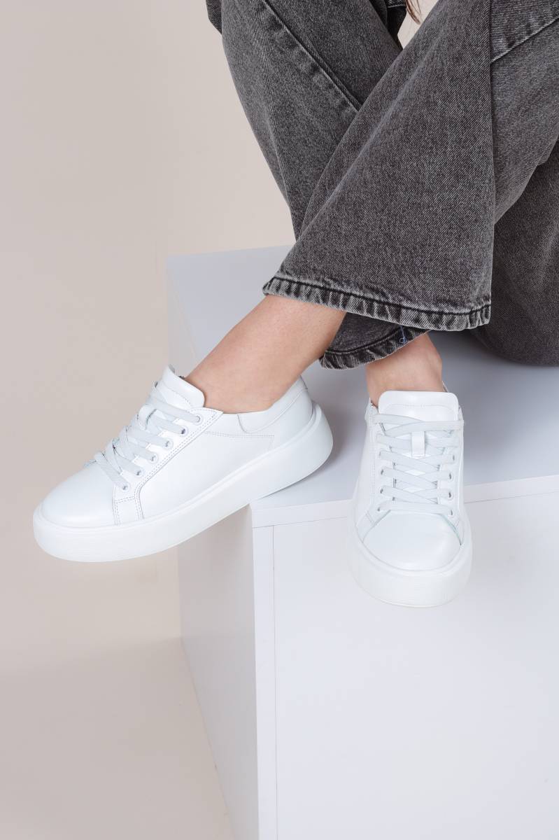 

Кеды "Терри" из натуральной кожи ROMASHKA, Белый, 41 9385